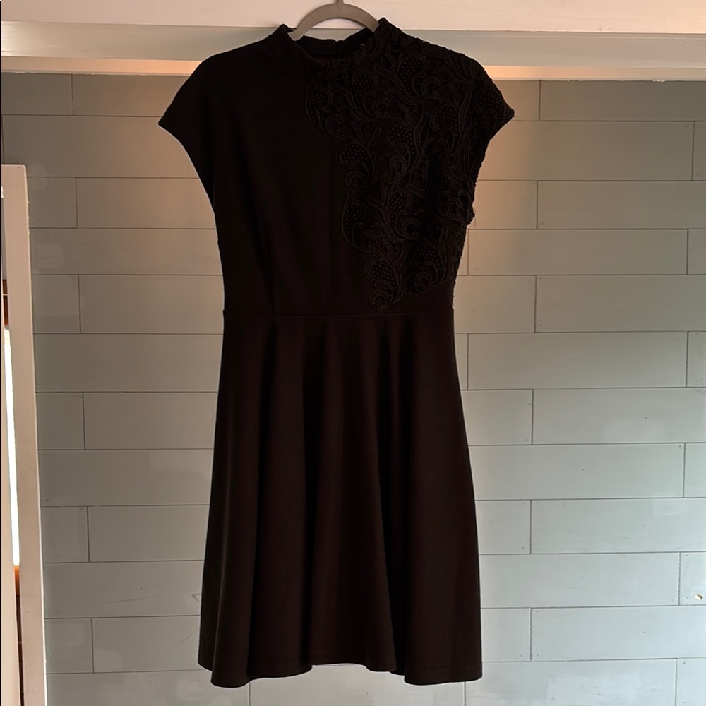 Tracy Reese Black Fit and Flare Cocktail‎ Dress